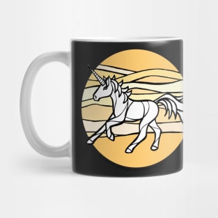 Desert Sand Unicorn — Inktober Unicorn illustration series Mug